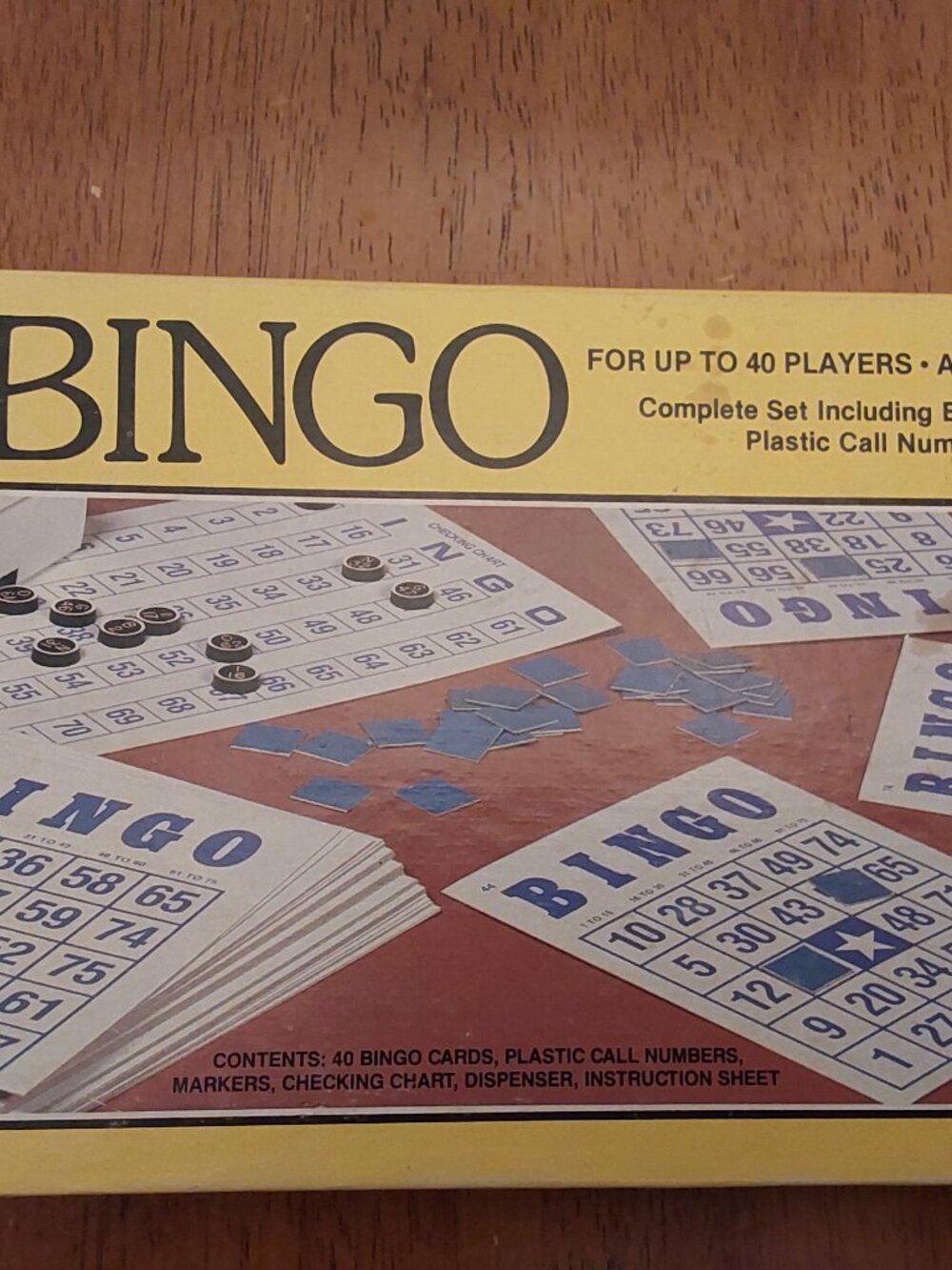 VINTAGE 1981 BINGO 40-Card Game by Whitman/Western Publishing LIKE NEW